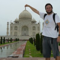Mochileiro na Índia! E no Taj Mahal!