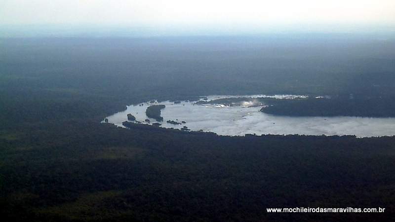 Visão aérea das Cataratas do iguaçu