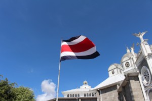 A bandeira da Costa Rica