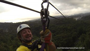 Tirolesa no Parque Rain Forest