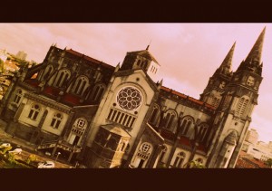 Catedral de Fortaleza vista do teto do Mercado Central