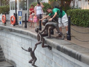 cópia de Cingapura - estatua