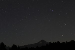 O céu estrelado de Pucón